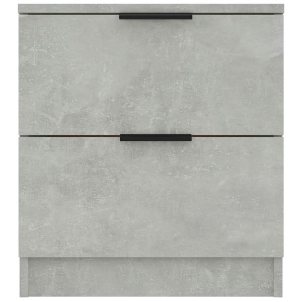 Berkfield Bedside Cabinets 2 pcs Concrete Grey Engineered Wood