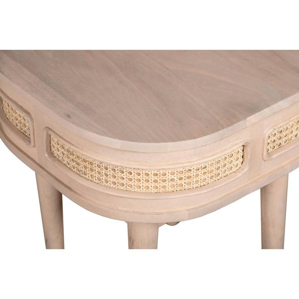 IH Design Carlester Cane And Wood Bedside Table