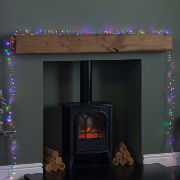 Samuel Alexander 18.7m 750 LED TreeBrights Christmas String Lights on Clear Cable with Timer in Multi-Coloured