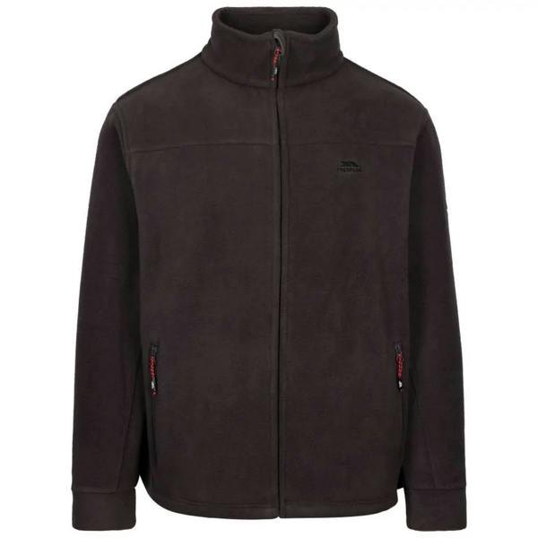 Trespass Mens Bernal Full Zip Fleece Jacket - Carbon - 