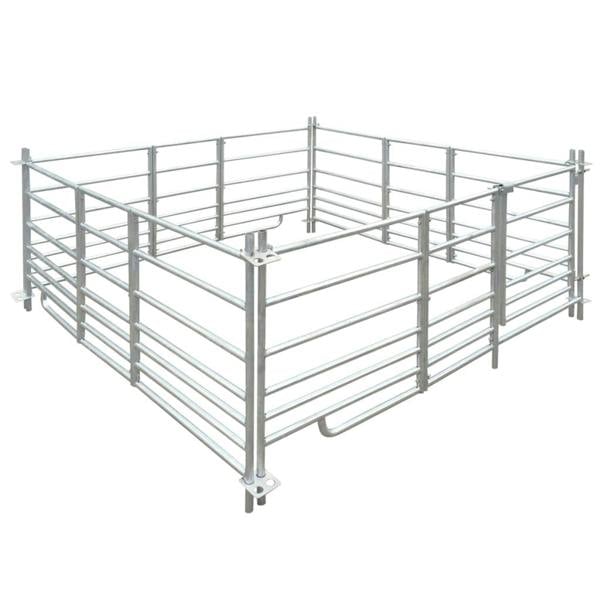 Berkfield 4-Panel Sheep Pen Galvanised Steel 183 x 183 x 92 cm