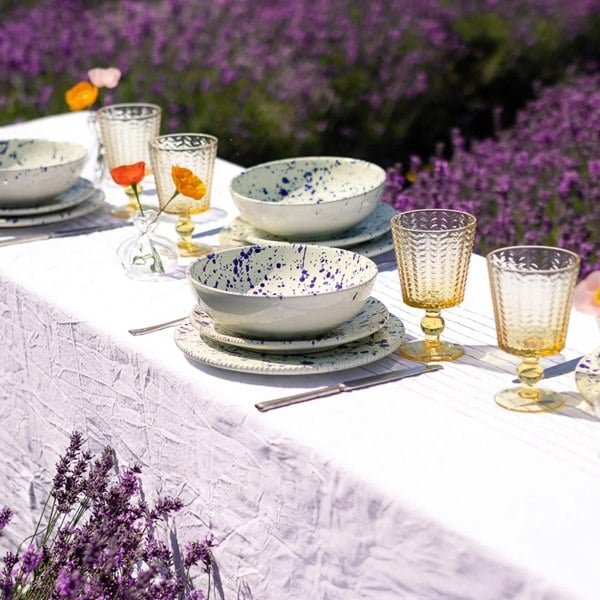 Hot Pottery Blueberry Signature Set - 4 Settings