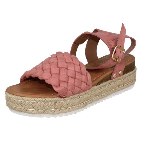 Spot On Ladies Spot On Wedge Flatform Sandals F12021
