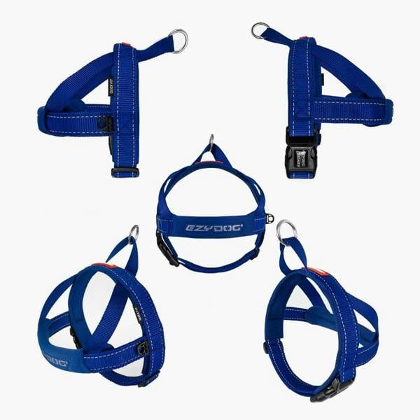 EzyDog Quick Fit Dog Harness in Blue