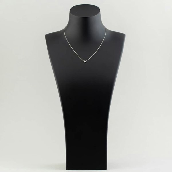 T. H. Baker 18ct White Gold 0.16ct Brilliant Cut Flower Necklet FXTU 18KW