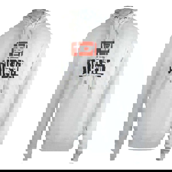 Diesel Mens Logo Hoodie - White