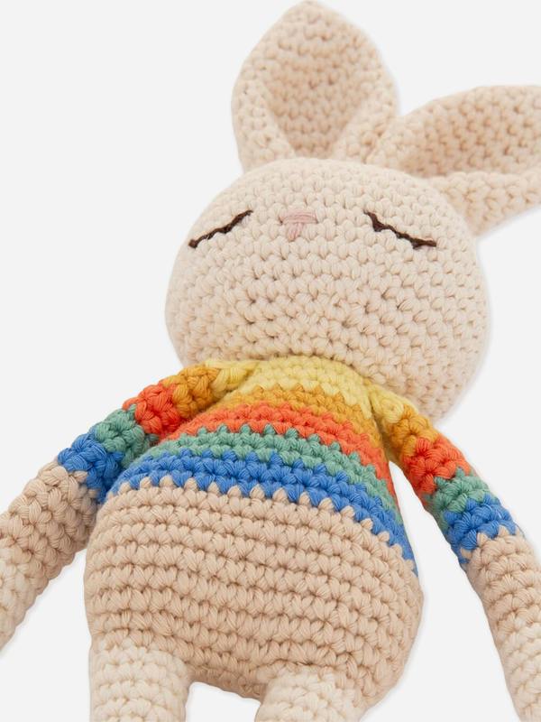 The Bonnie Mob Bonnie Bunny Crochet Toy - Rainbow stripe