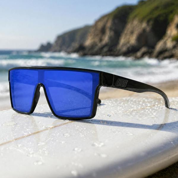 Dirty Dog WEREWOLF - Black Crystal with Blue Mirror Lens