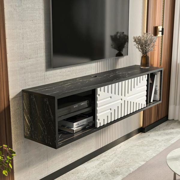 Decorotika Teo Floating TV Stand TV Cabinet for TV's up to 55"