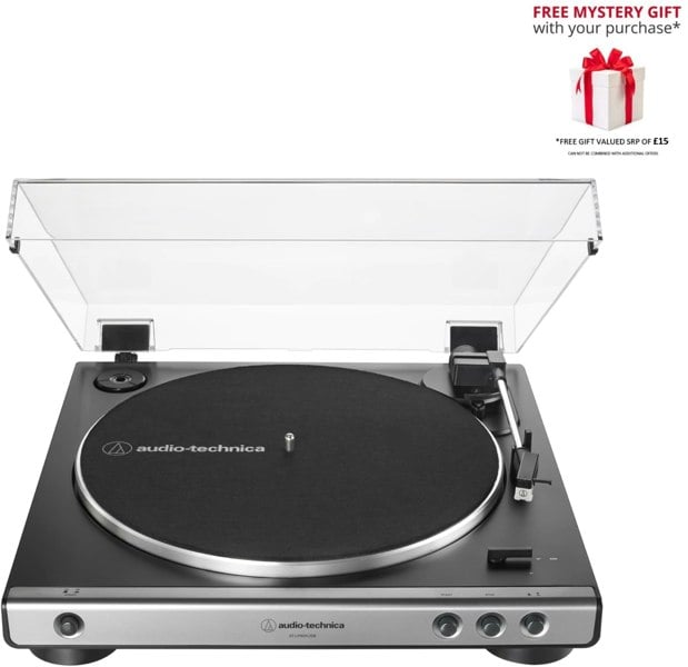 Audio Technica AT-LP60XUSB Fully Automatic Belt-Drive Turntable - Analog and USB - Free Gift RRP £15!