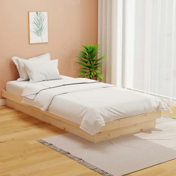 Berkfield Bed Frame Solid Wood 90x190 cm Single