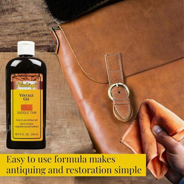 Fiebing's Vintage Gel - Instant Antique Leather Finish Polish 8oz