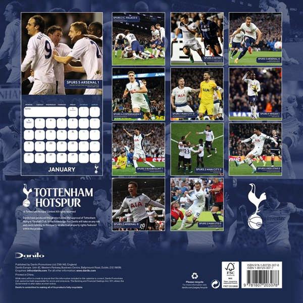 Tottenham Hotspur FC Legends Calendar 2027, Wall Calendars, Month To View, Sports, Gift