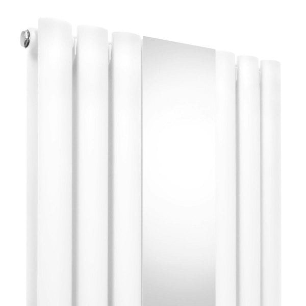 Monstershop Oval Mirror Radiator - 1800mm x 380mm - White