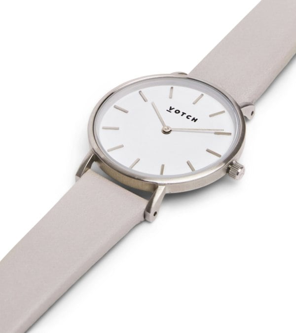 Votch Silver & Light Grey Watch | Petite