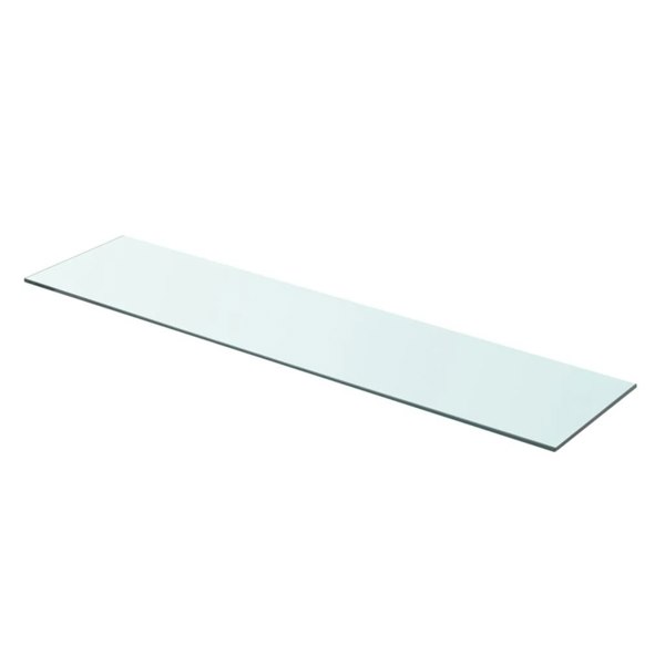 Berkfield Shelf Panel Glass Clear 90x20 cm