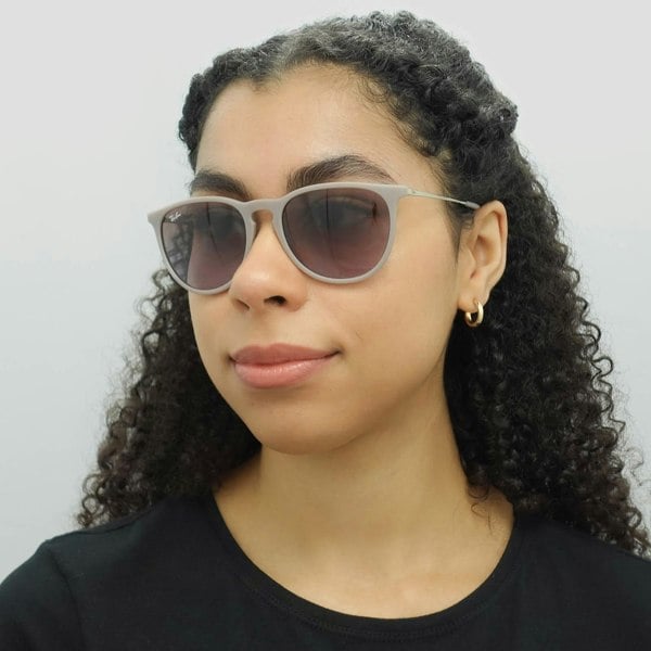 Ray-Ban Sunglasses Erika 4171 600068 Dark Rubber Sand Brown Gradient