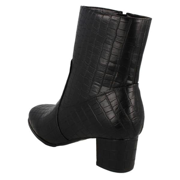 Spot On Ladies Spot On Wide Fit Ankle Boots F51086