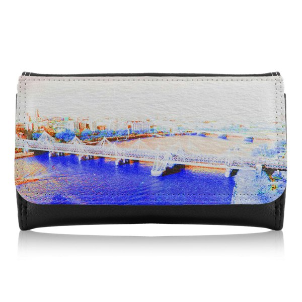 Benjamin Tate Design London Eye Veiw Blue Maxi Purse