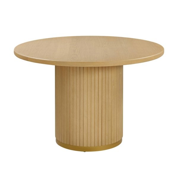 Furniture Edit Chelsea Natural Oak Wood Round Dining Table