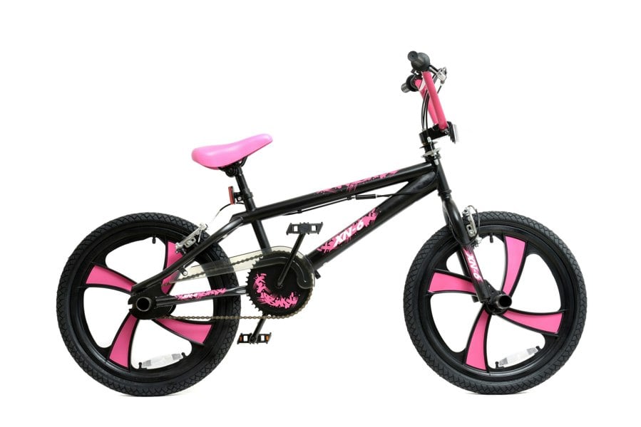 XN-6 BMX Bike Girls Freestyle BMX - 20in MAG Wheel Gyro Black/Pink