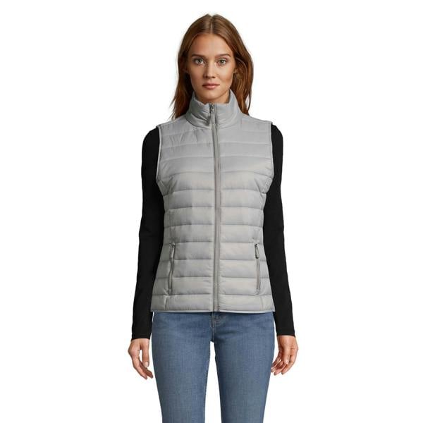 SOLS Womens/Ladies Wave Lightweight Body Warmer - Metal Grey