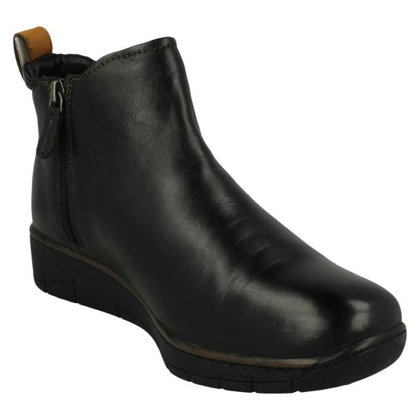 Padders Ladies Padders Wide Fitting Wedge Heeled Ankle Boots Rowen