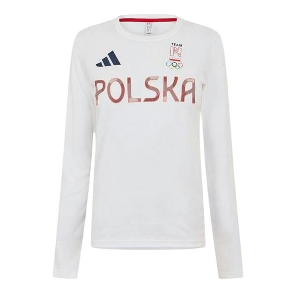 Adidas Womens/Ladies Olympic Poland Jersey - White - 