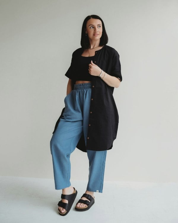 Nina Black Midi Dress- image 6