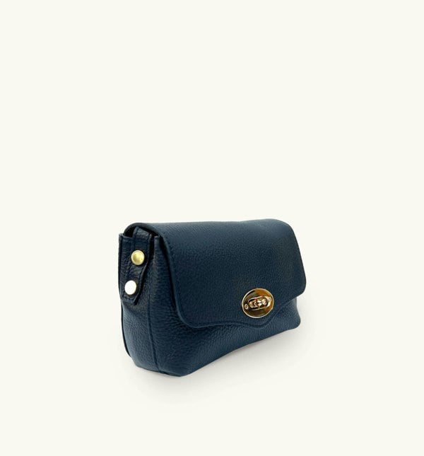 Apatchy London The Maddie Leather Bag - Navy