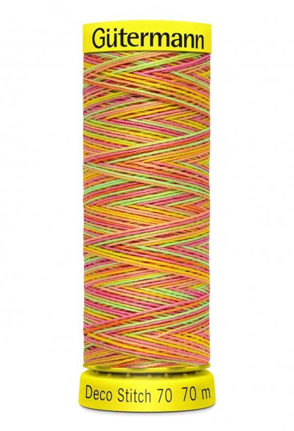 Gutermann Multicolour Deco Stitch 70 Thread 70m Polyester Thread Suitable For Embroidery