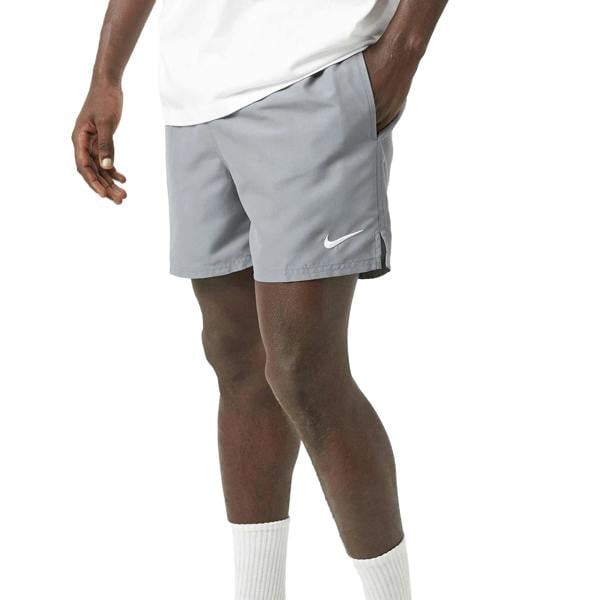 Nike Mens Embroidered Logo Regular Swim Shorts - Cool Grey - 