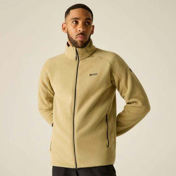 Regatta Mens Hadfield Full Zip Fleece Jacket - Desert Beige