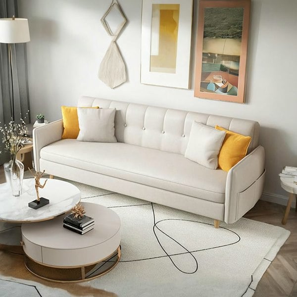 Elijah Four Seater Sofa Bed, Leathaire-Ritconcept-Rit Concept