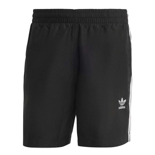 Adidas Mens 3 Stripes Swim Shorts - Black - 
