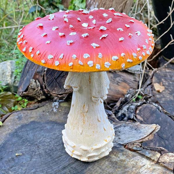 Ferncrest Trading Large Mushroom Garden Ornament
