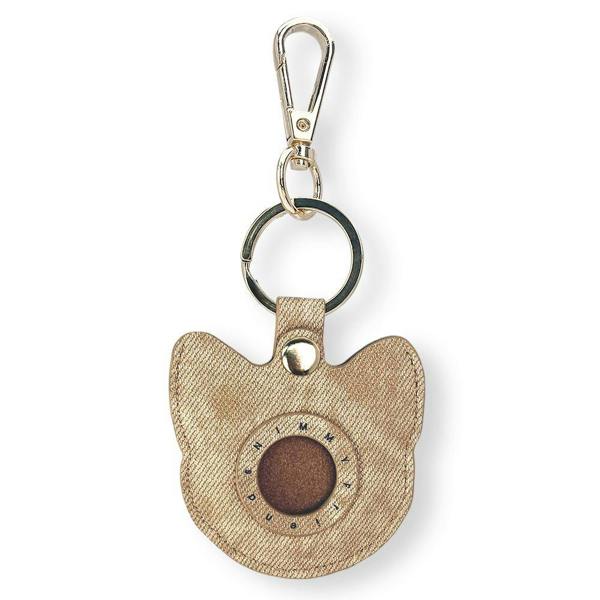 Nimmy Friends Nimmy Big Eye Cute Pet Siamese Cat Face Airtag Keychain Brown -  N-XDY-YSK-026