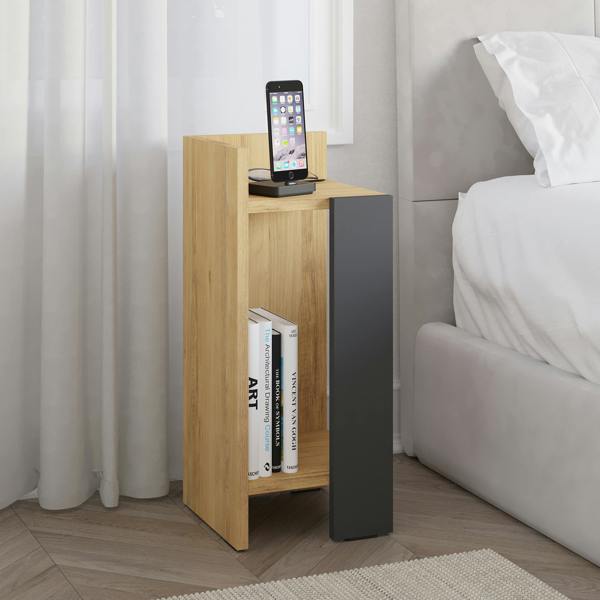 Decortie Elos Modern Bedside Table Left Module Narrow 25cm