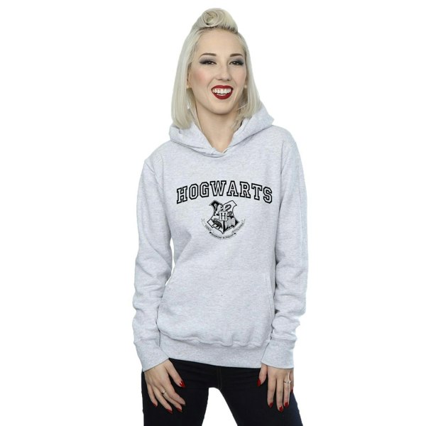 Harry Potter Womens/Ladies Hogwarts Crest Hoodie - Sports Grey