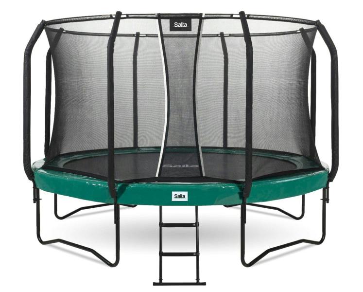 10ft Salta Green Round First Class Edition Trampoline with Enclosure