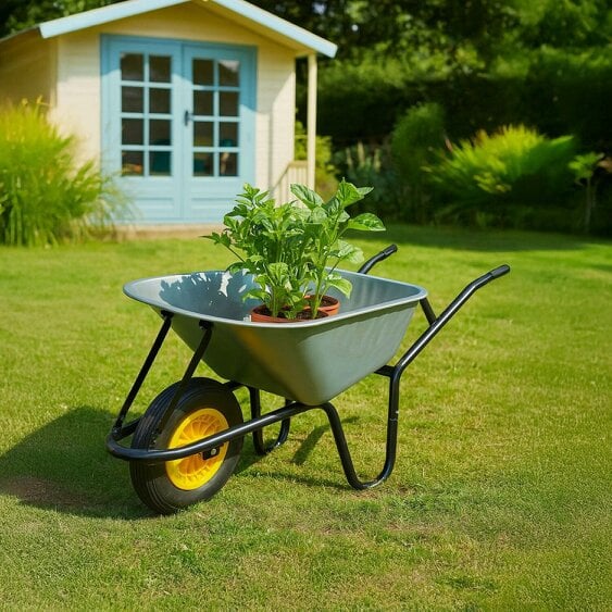 Neo 120L Large Heavy Duty Solid Wheelbarrow