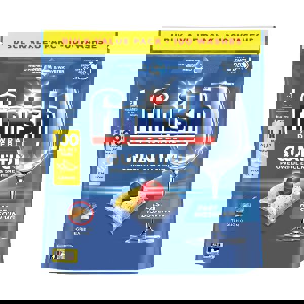 Finish Quantum All in 1 Dishwasher Tablets Lemon Sparkle 100's