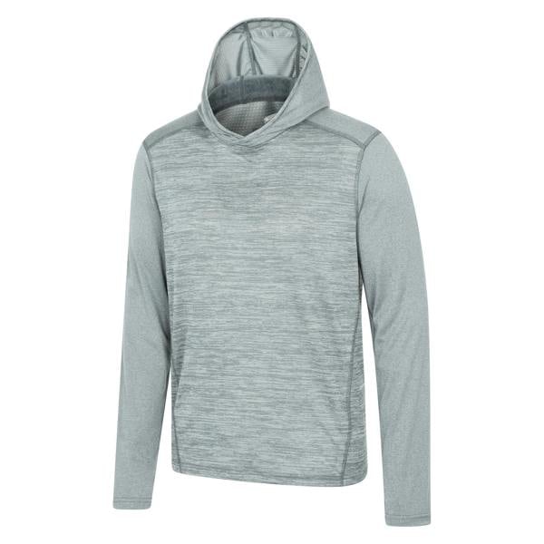 Mountain Warehouse Mens Ignite Active Hoodie - Light Grey - 