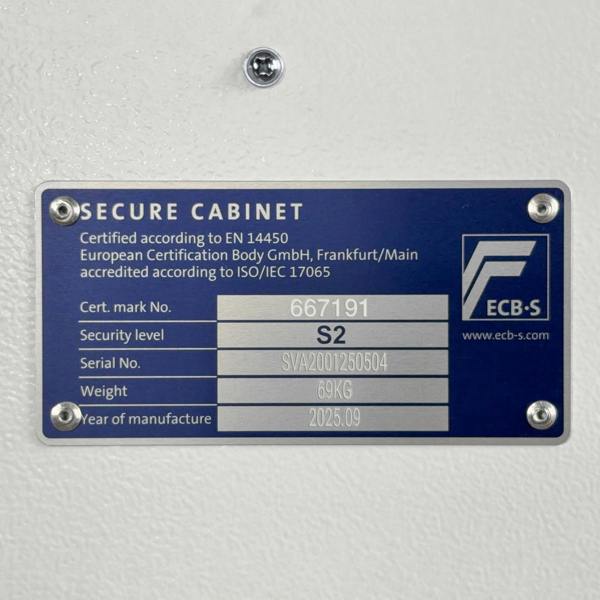 Phoenix Safe Phoenix Fortress SS1455E Security Safe in Scratch-resistant White Paint with VdS Certified Electronic Lock
