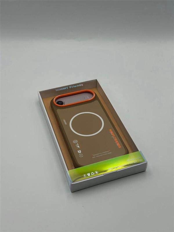 Nimmy Friends Nimmy Cool & Cute 2.0 Case with MagSafe for iPhone 17 Air 6.5" Brown Orange - N-YJKM-CX2.0-IP17-AIR-02