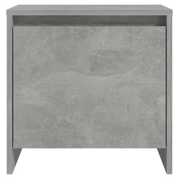 Berkfield Bedside Cabinet Concrete Grey 45x34x44.5 cm Engineered Wood