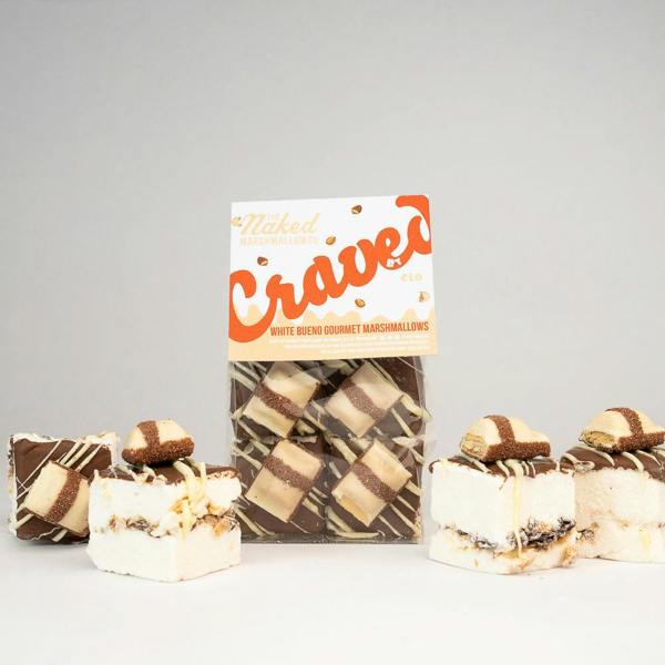 The Naked Marshmallow Co White Bueno Gourmet Marshmallows