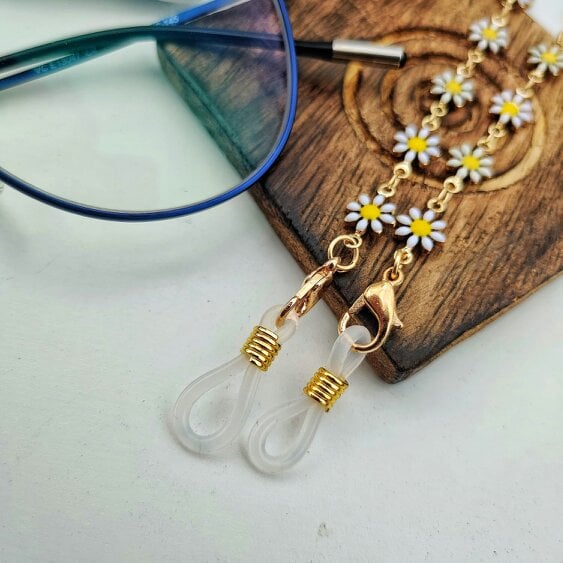 The Colourful Aura Floral Daisy Summer Sunglass Reading EyeGlass Chain Lanyard Detachable Chain