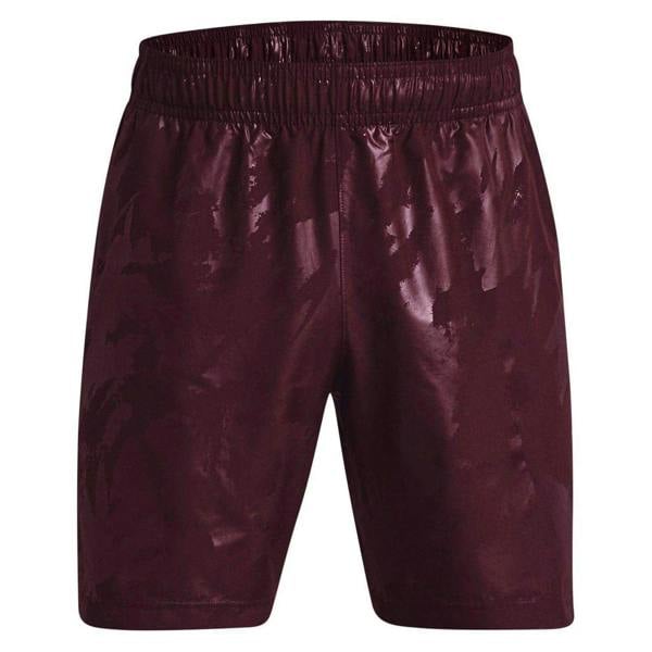 Under Armour Mens Embossed Shorts - Maroon - 
