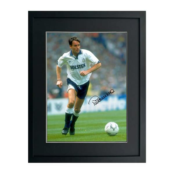 Pat Van Den Hauwe Signed Tottenham Hotspur 16x12 Photo Deluxe Mount Frame